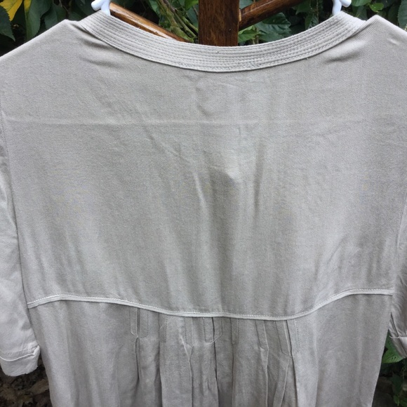 Sandro Dress 2 Tan Pockets Short Sleeves Paris - Picture 7 of 8